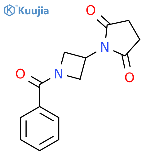 1-(1-Benzoylazetidin-3-yl)pyrrolidine-2,5-dione structure