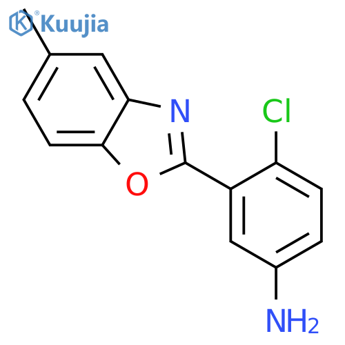 4-Chloro-3-(5-Methyl-1,3-Benzoxazol-2-Yl)Aniline structure