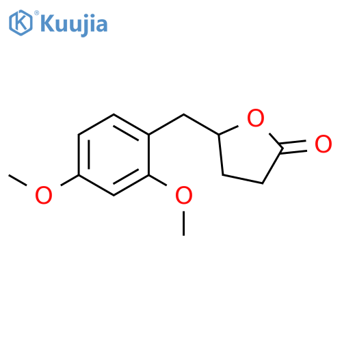 5-[(2,4-dimethoxyphenyl)methyl]oxolan-2-one structure