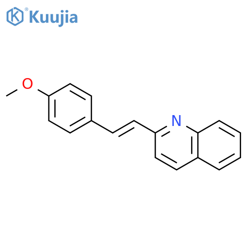 Quinoline, 2-[(1E)-2-(4-methoxyphenyl)ethenyl]- structure