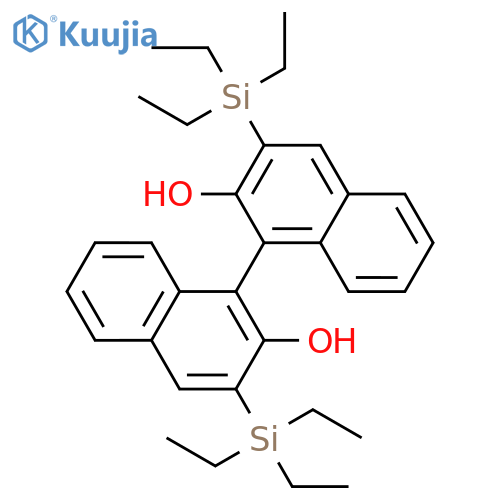 [1,1'-Binaphthalene]-2,2'-diol, 3,3'-bis(triethylsilyl)- structure