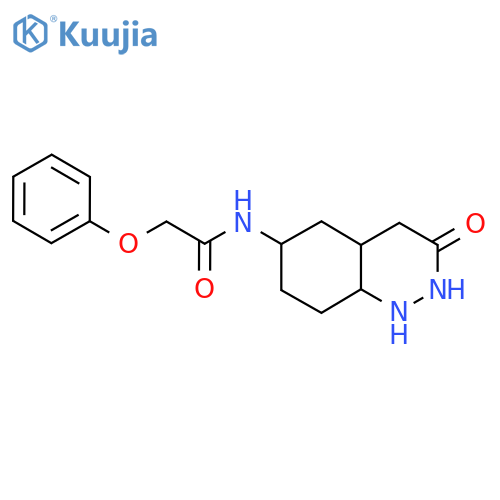 N-(3-oxo-2,3,5,6,7,8-hexahydrocinnolin-6-yl)-2-phenoxyacetamide structure