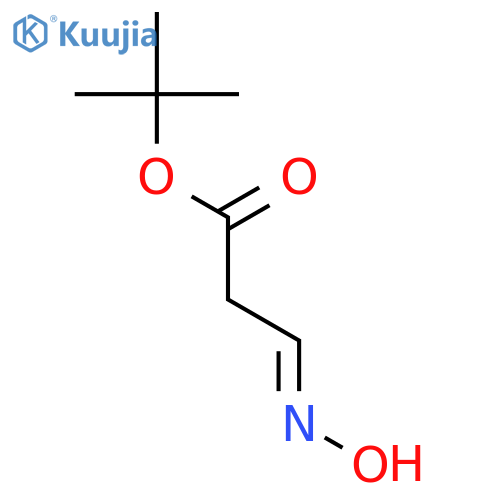 PROPANOIC ACID, 3-(HYDROXYIMINO)-, 1,1-DIMETHYLETHYL ESTER structure