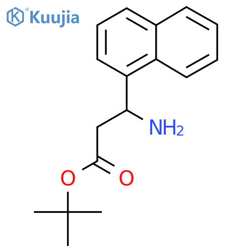 Tert-butyl 3-amino-3-(naphthalen-1-yl)propanoate structure