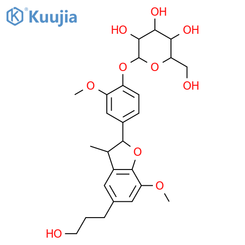 4,7'-Epoxy-3,8'-lignan-3',4',5,9-tetrol; (7'S,8'S)-form, 3',5-Di-Me ether, 4'-O-β-D-glucopyranoside structure