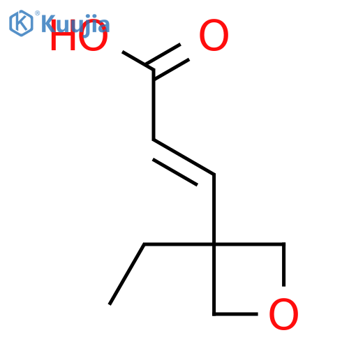 3-(3-ethyloxetan-3-yl)prop-2-enoic acid structure
