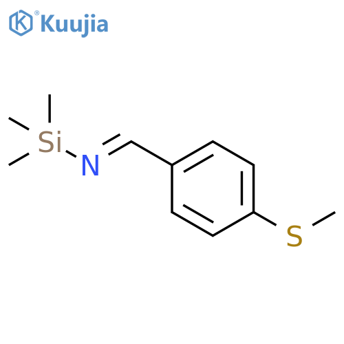 Silanamine, 1,1,1-trimethyl-N-[[4-(methylthio)phenyl]methylene]- structure