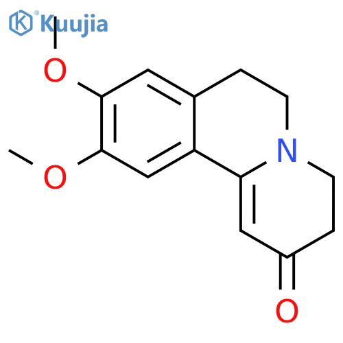2H-Benzo[a]quinolizin-2-one, 3,4,6,7-tetrahydro-9,10-dimethoxy- structure