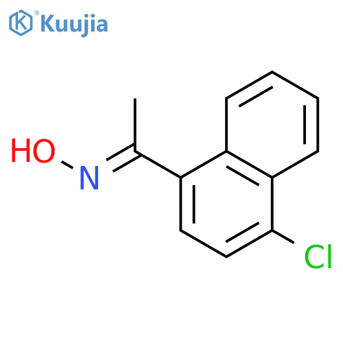 Ethanone, 1-(4-chloro-1-naphthalenyl)-, oxime structure