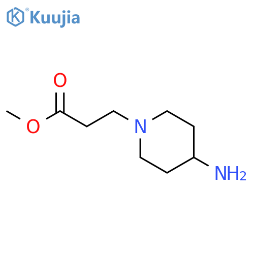 methyl 3-(4-aminopiperidin-1-yl)propanoate structure