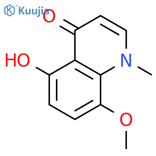 4(1H)-Quinolinone, 5-hydroxy-8-methoxy-1-methyl- structure