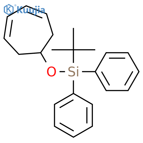 Silane, (3,5-cycloheptadien-1-yloxy)(1,1-dimethylethyl)diphenyl- structure