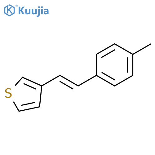 Thiophene, 3-[(1E)-2-(4-methylphenyl)ethenyl]- structure