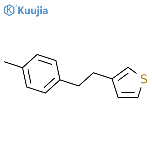 Thiophene, 3-[2-(4-methylphenyl)ethyl]- structure