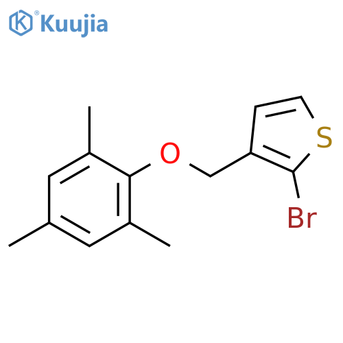 Thiophene, 2-bromo-3-[(2,4,6-trimethylphenoxy)methyl]- structure