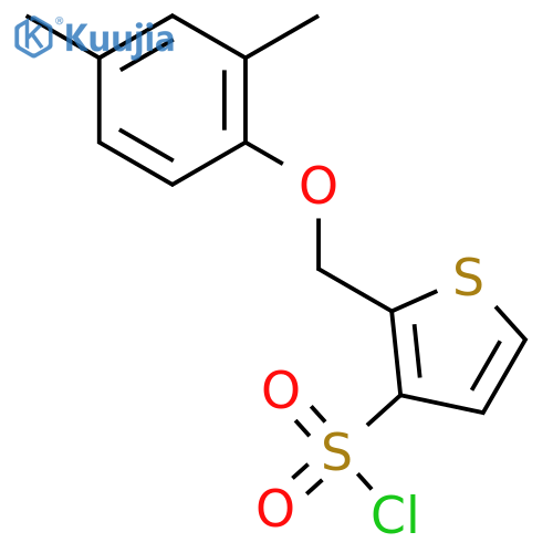 3-Thiophenesulfonyl chloride, 2-[(2,4-dimethylphenoxy)methyl]- structure