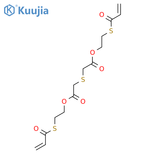 Acetic acid, 2,2'-thiobis-, bis[2-[(1-oxo-2-propenyl)thio]ethyl] ester structure