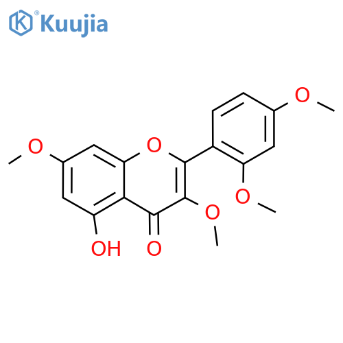 5-Hydroxy-2',3,4',7-tetramethoxyflavone structure