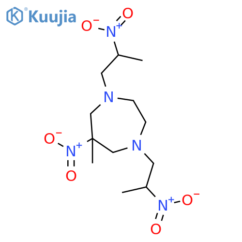6-Methyl-6-nitro-1,4-bis(2-nitropropyl)-1,4-diazepane structure