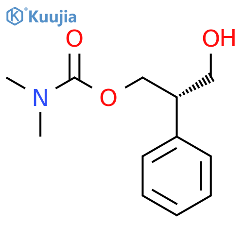 Carbamic acid, dimethyl-, (2S)-3-hydroxy-2-phenylpropyl ester structure