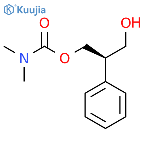 Carbamic acid, dimethyl-, (2R)-3-hydroxy-2-phenylpropyl ester structure