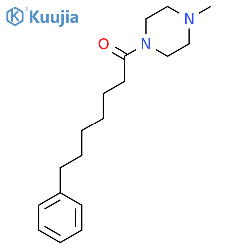 Piperazine, 1-methyl-4-(1-oxo-7-phenylheptyl)- structure