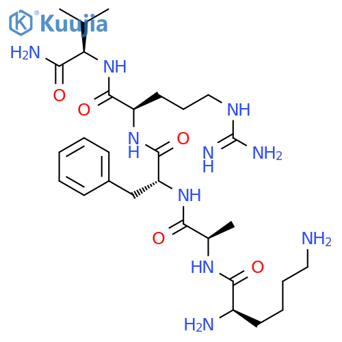 D-Valinamide, D-lysyl-D-alanyl-D-phenylalanyl-D-arginyl- structure