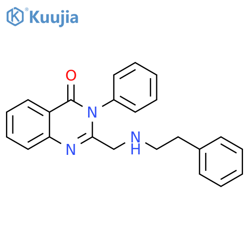 3-Phenyl-2-{[(2-phenylethyl)amino]methyl}quinazolin-4(3H)-one structure