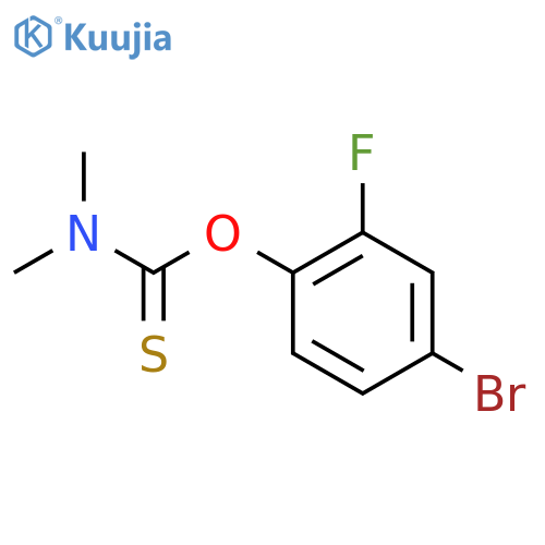 O-(4-Bromo-2-fluorophenyl) dimethylcarbamothioate structure