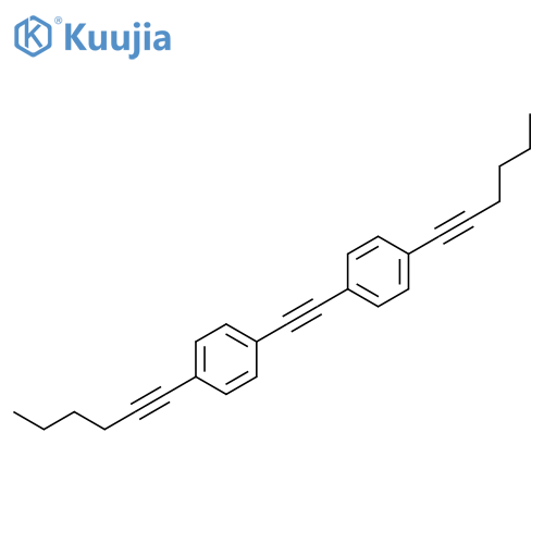 Benzene, 1,1'-(1,2-ethynediyl)bis[4-(1-hexynyl)- structure