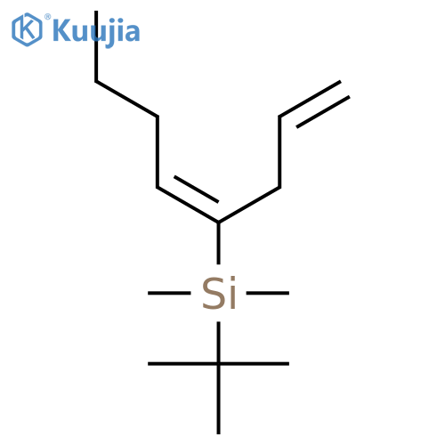 Silane, (1,1-dimethylethyl)dimethyl[(1E)-1-(2-propenyl)-1-pentenyl]- structure
