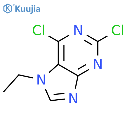 2,6-dichloro-7-ethyl-7H-Purine structure
