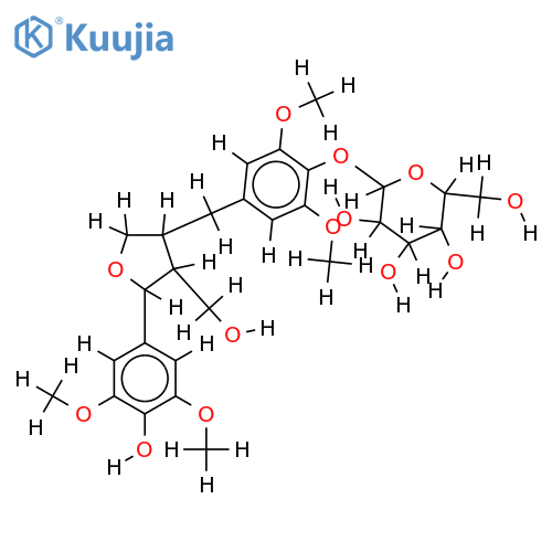 5,5'-dimethoxylariciresinol 4-O-beta-D-glucopyranoside structure