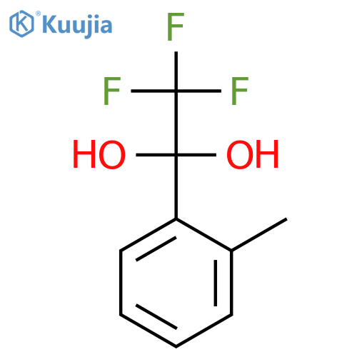 1,1-Ethanediol, 2,2,2-trifluoro-1-(2-methylphenyl)- structure