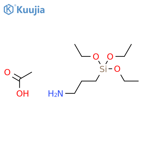 1-Propanamine, 3-(triethoxysilyl)-, acetate structure