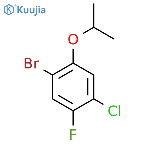 1-Bromo-4-chloro-5-fluoro-2-isopropoxybenzene structure