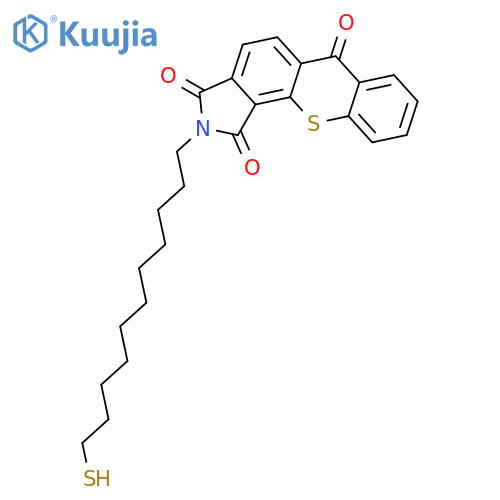 [1]Benzothiopyrano[2,3-e]isoindole-1,3,6(2H)-trione, 2-(11-mercaptoundecyl)- structure