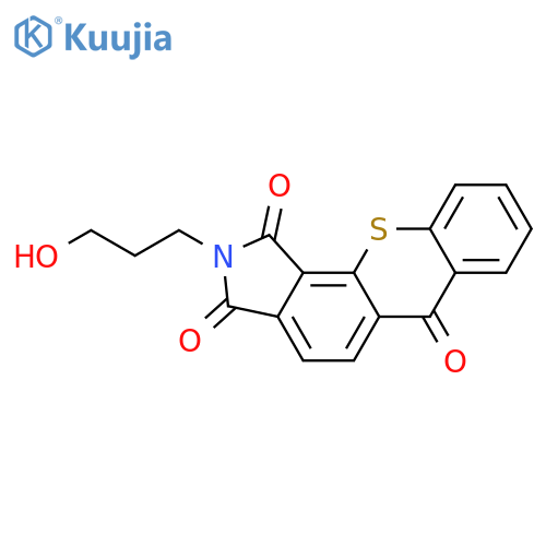 [1]Benzothiopyrano[2,3-e]isoindole-1,3,6(2H)-trione, 2-(3-hydroxypropyl)- structure