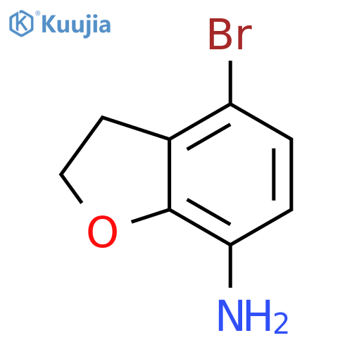 4-Bromo-2,3-dihydrobenzofuran-7-amine structure