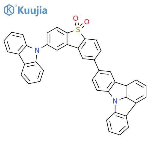 Indolo[3,2,1-jk]carbazole, 5-[8-(9H-carbazol-9-yl)-5,5-dioxido-2-dibenzothienyl]- structure