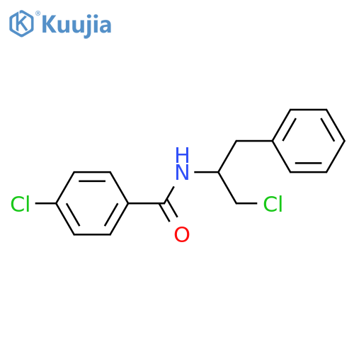 Benzamide,4-chloro-N-[1-(chloromethyl)-2-phenylethyl]- structure