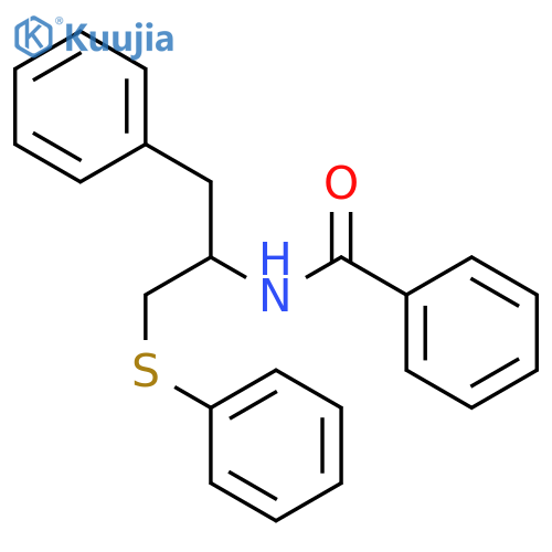 Benzamide,N-[1-(phenylmethyl)-2-(phenylthio)ethyl]- structure