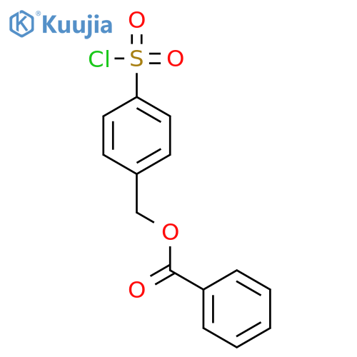 Benzenesulfonyl chloride, 4-[(benzoyloxy)methyl]- structure