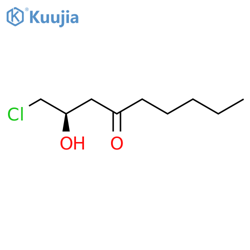 4-Nonanone, 1-chloro-2-hydroxy-, (2R)- structure