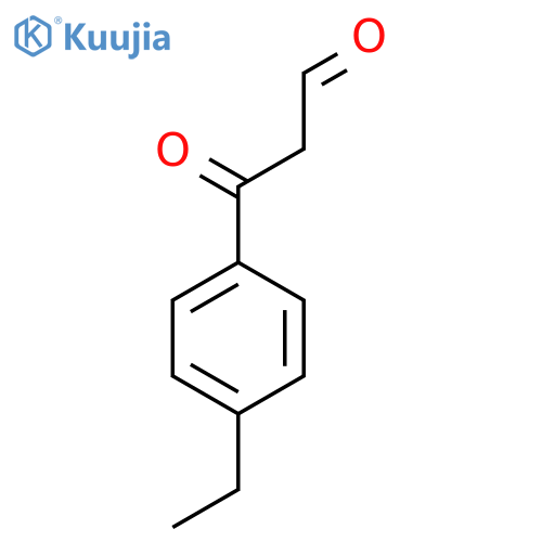 3-(4-Ethylphenyl)-3-oxopropanal structure