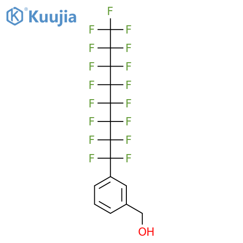 Benzenemethanol, 3-(heptadecafluorooctyl)- structure