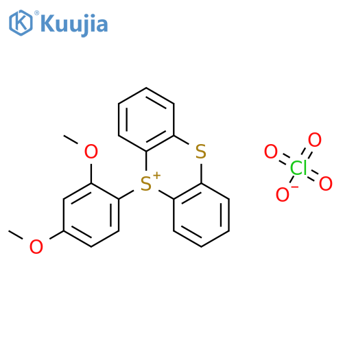 THIANTHRENIUM, 5-(2,4-DIMETHOXYPHENYL)-, PERCHLORATE structure