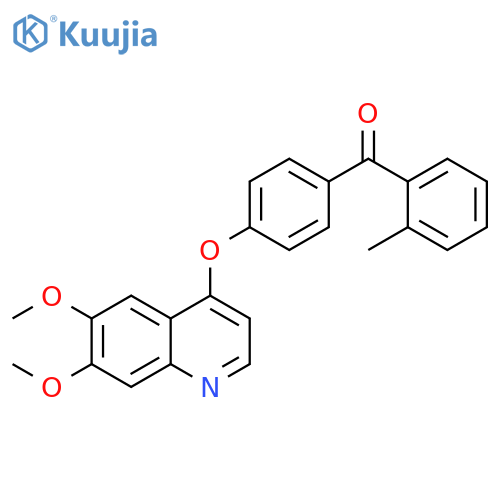 Methanone, [4-[(6,7-dimethoxy-4-quinolinyl)oxy]phenyl](2-methylphenyl)- structure
