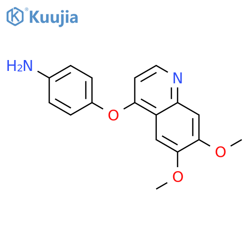 4-[(6,7-dimethoxyquinolin-4-yl)oxy]aniline structure