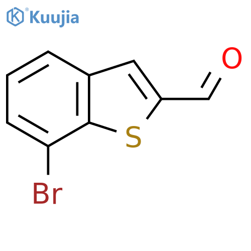 7-bromo-1-benzothiophene-2-carbaldehyde structure